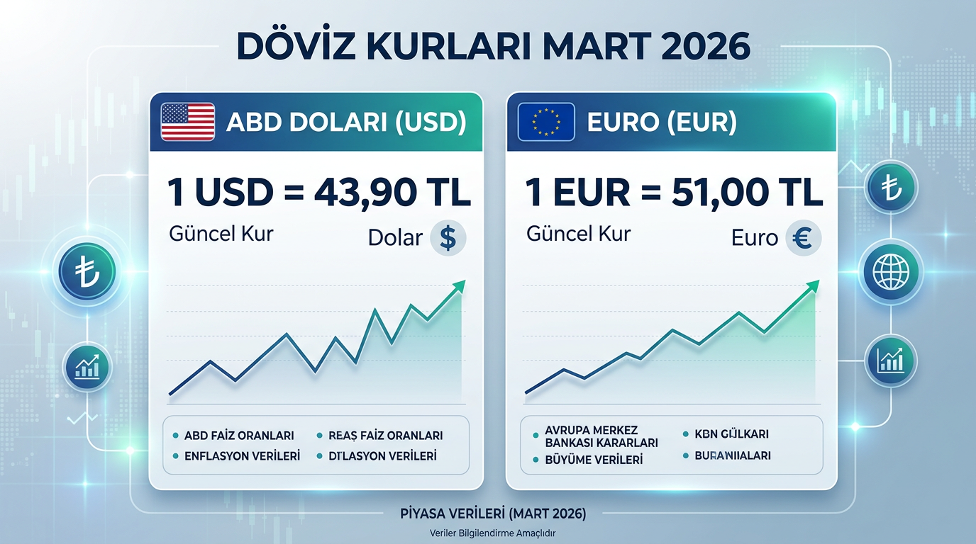 USD TRY EUR TRY döviz kuru grafiği