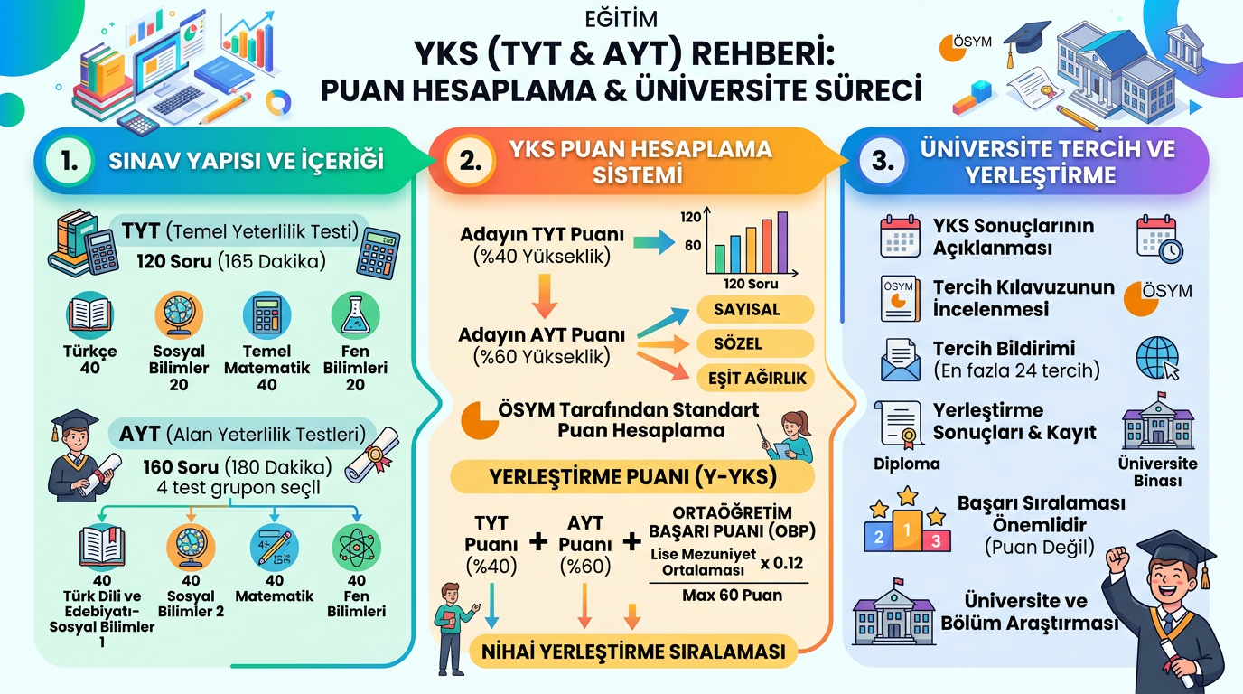 YKS TYT AYT eğitim puan hesaplama