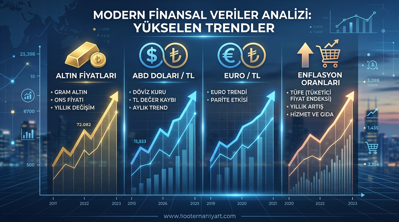 Türkiye finans grafikleri altın dolar enflasyon değişimi