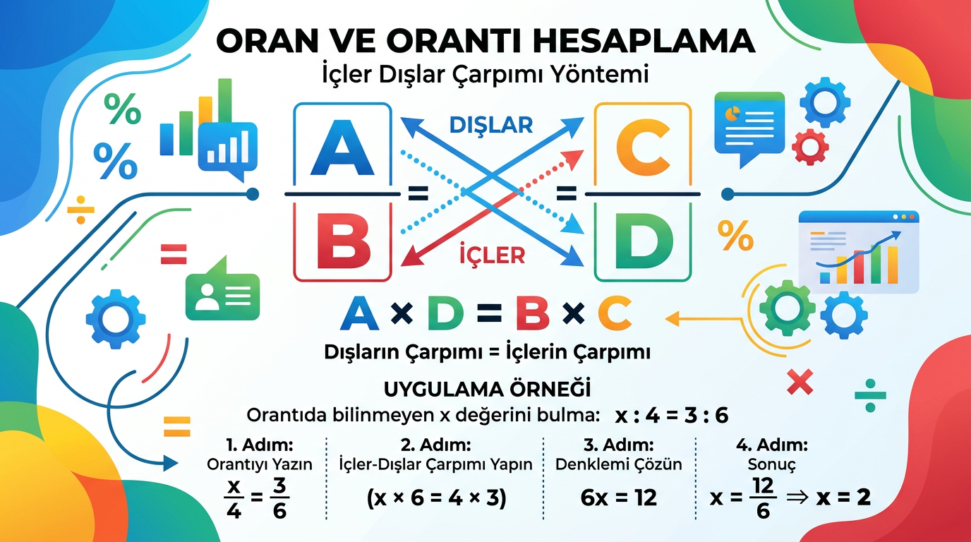 Oran orantı hesaplama grafik Türkçe